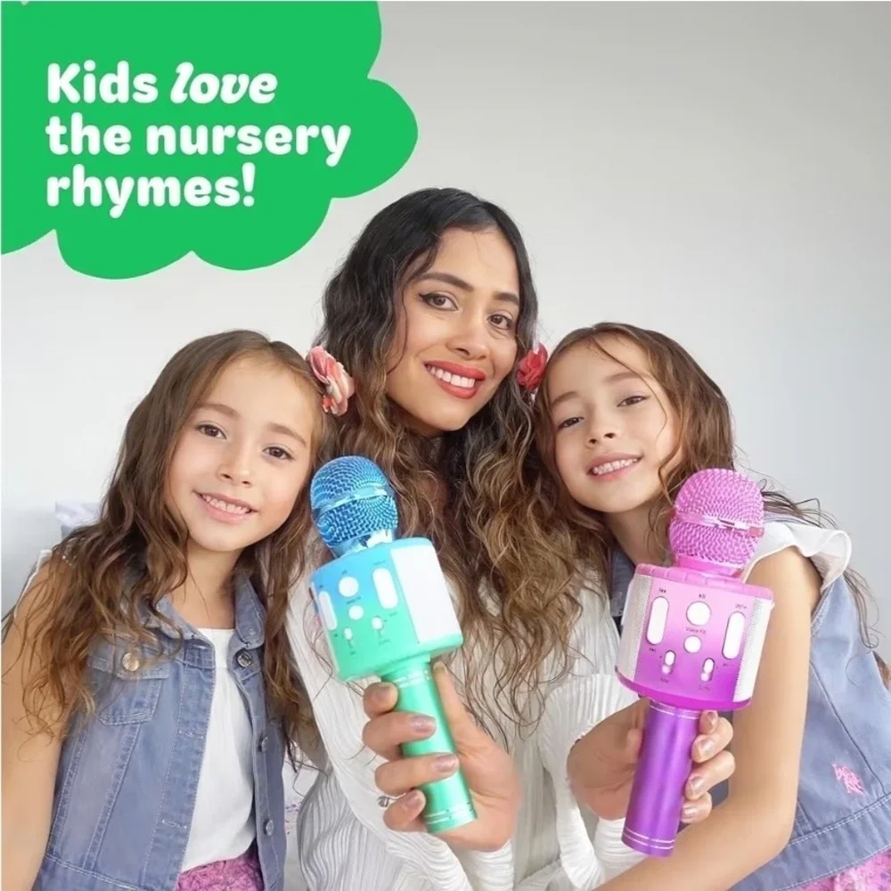 Move2Play Kids Karaoke Microphone w/ Bluetooth & Songs Rechargeable Toy
